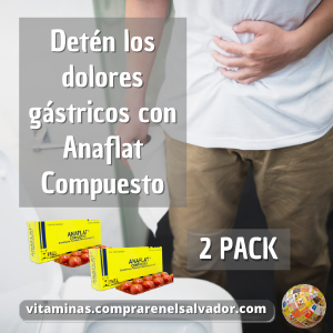 ANAFLAT COMPUESTO 20 Grageas 3 PACK apoyo eficaz para tu bienestar digestivo