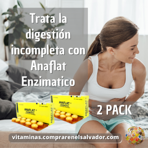 ANAFLAT ENZIMATICO 20 Tabletas 2 PACK ayuda digestiva eficaz para tu bienestar diario