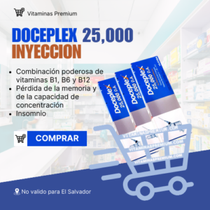 Doceplex 25,000 Inyectable - Tripack de Vitaminas B