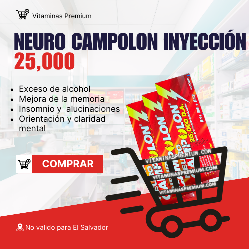 Neuro Campolon 25,000 D.A. Solución Inyectable - Tripack