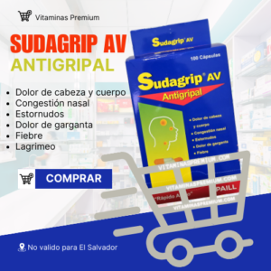 Sudagrip AV Cápsulas | 100 Cápsulas Antivirales