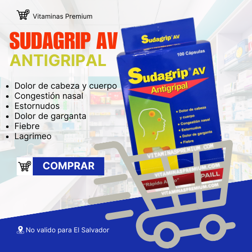 Sudagrip AV Cápsulas | 100 Cápsulas Antivirales