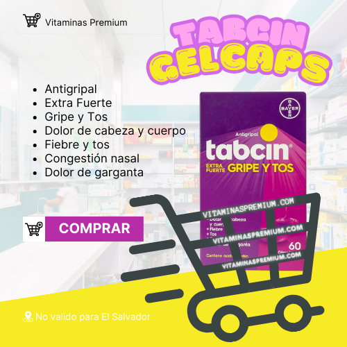 Tabcin Antigripal Extra Fuerte - Cápsulas de Gelatina Blanda