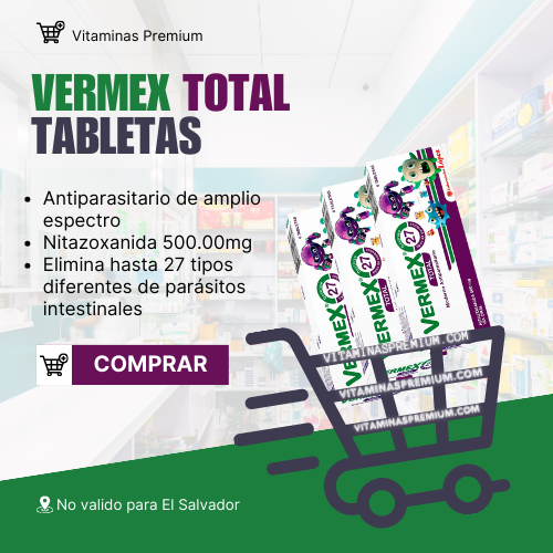 Vermex Total 6 Tabletas - Antiparasitario de Amplio Espectro