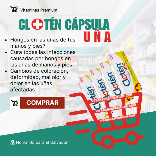 Clotén Uña 1 Cápsula - Tratamiento de Hongos en Uñas | 4 CAPSULA EN TOTAL