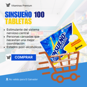 SINSUEÑO 150 MG/100 MG - 100 TABLETAS